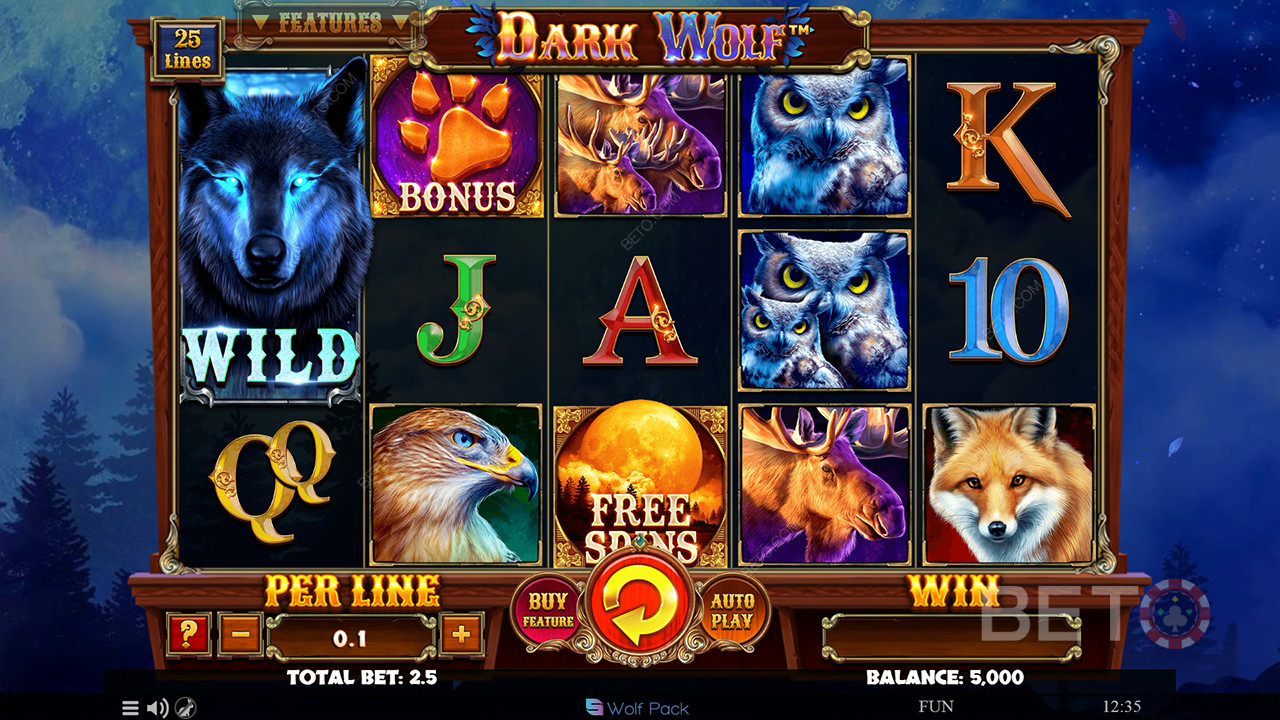 Dark Wolf Review by BETO Pokies