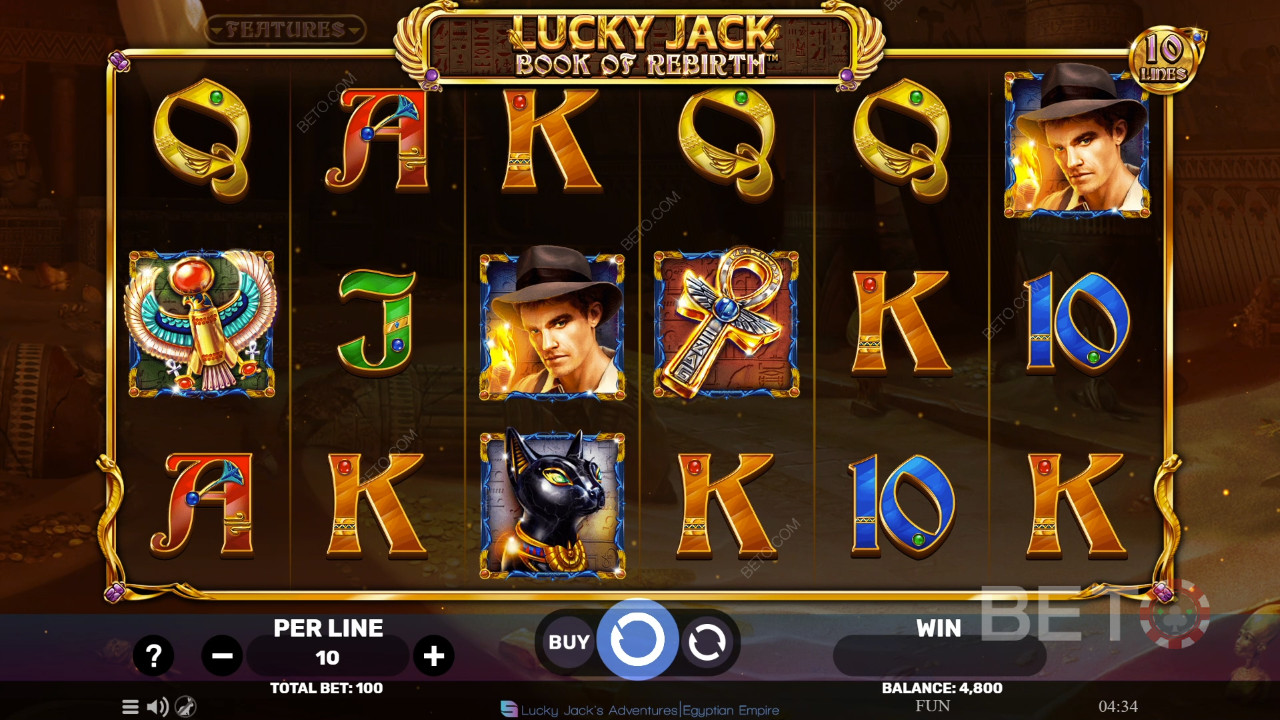Lucky Jack - Book Of Rebirth Review by BETO Pokies