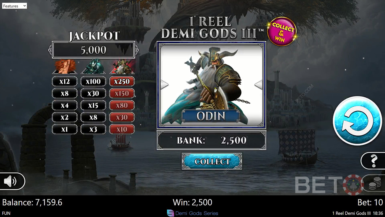 1 Reel Demi Gods III Review by BETO Pokies