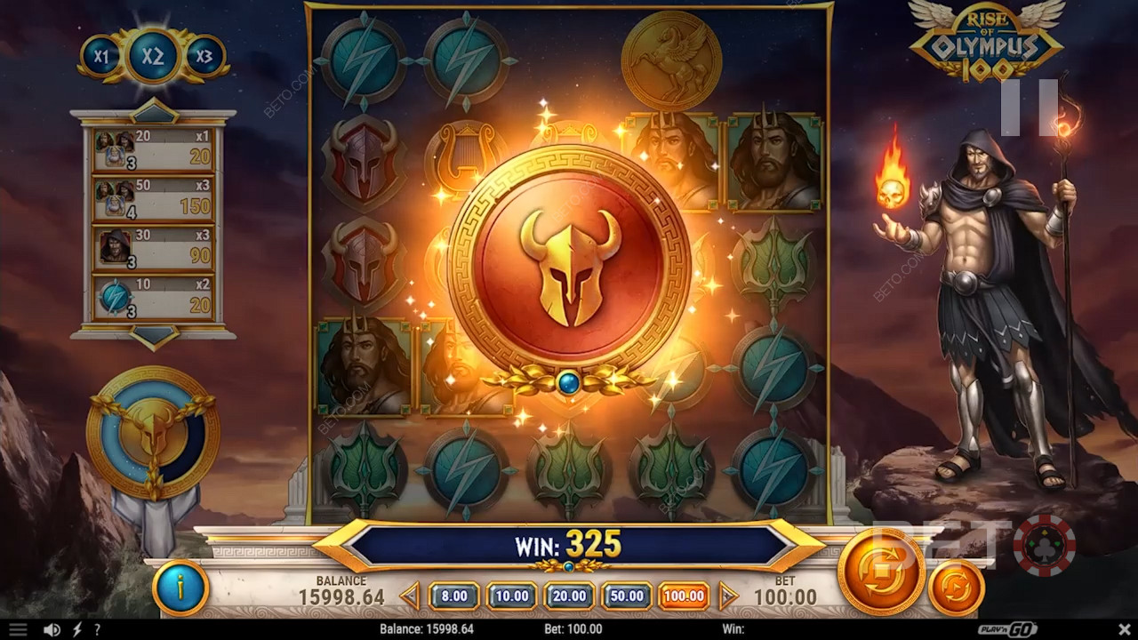Ripper Bonus Features in Rise of Olympus 100 by Play