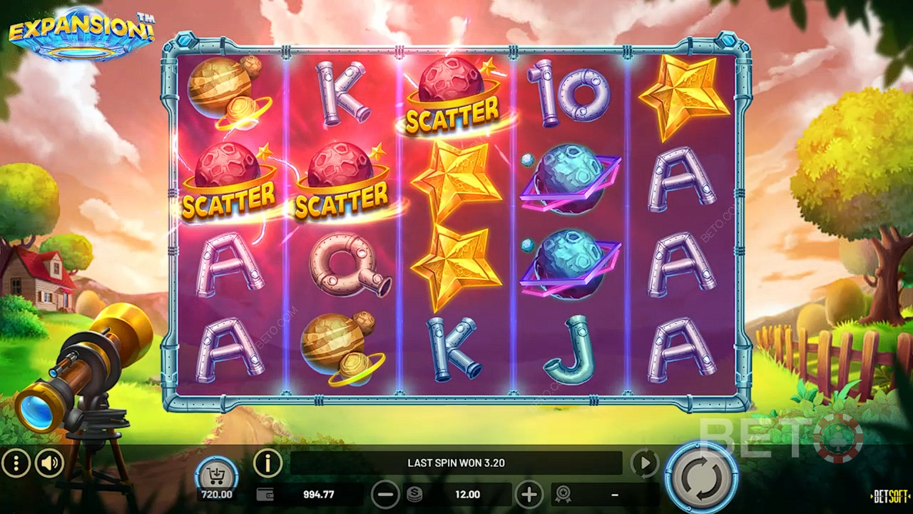 Score 3+ Scatters to kick off the Free Spins