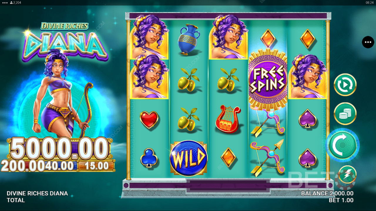 Divine Riches Diana: BETO Pokies
