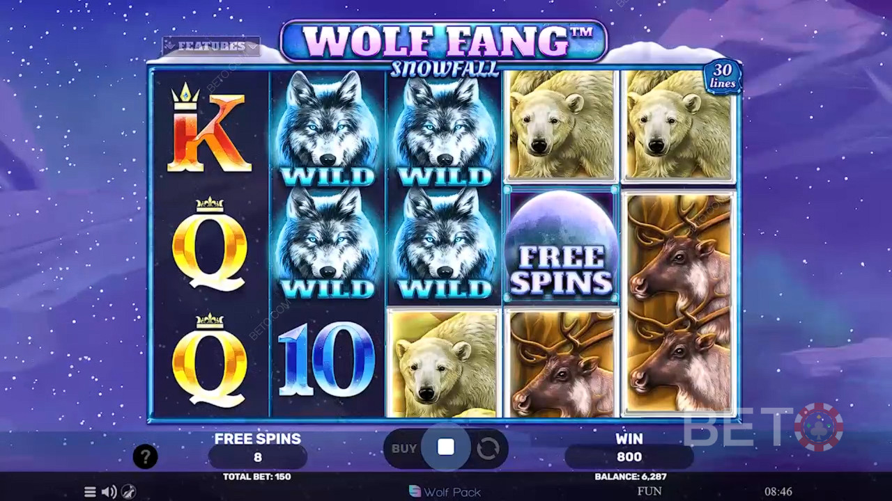 Wolf Fang Snowfall Review by BETO Pokies