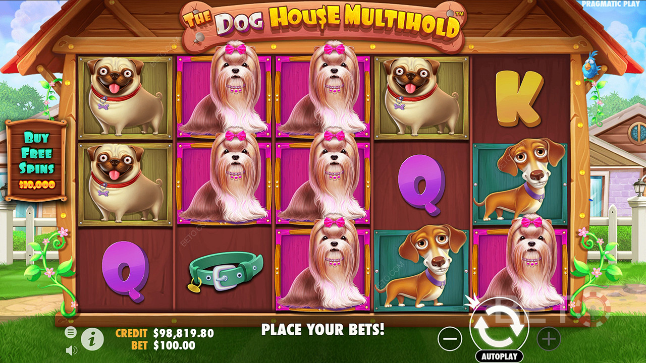Aussie Take on The Dog House Multihold Pokie