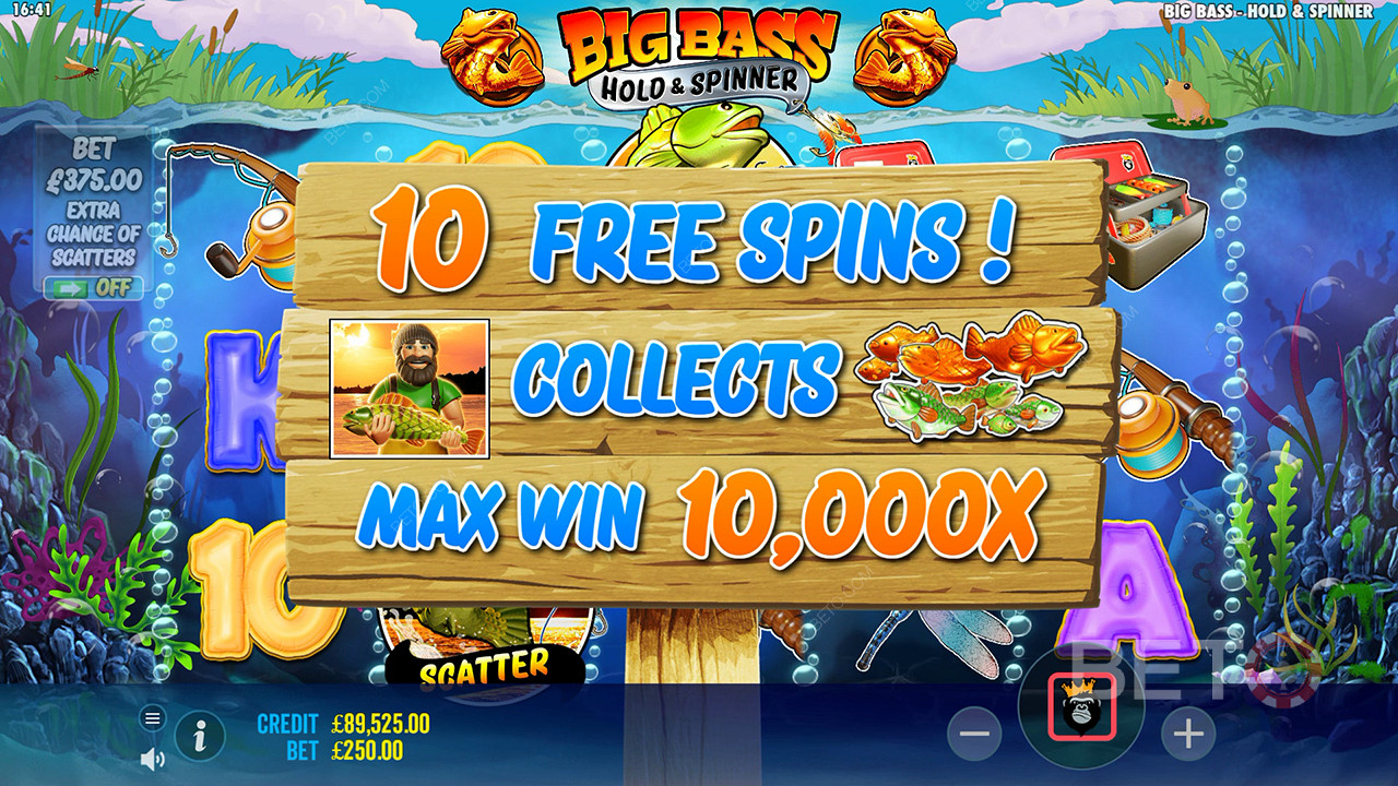 Reel in 10,000x Your Wager with Big Bass Bonanza Hold and Spinner Pokie!