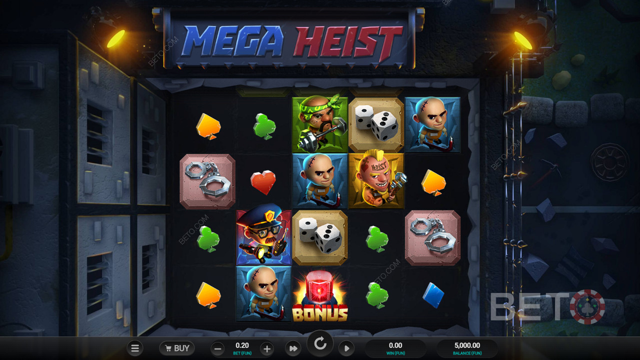 Mega Heist Review by BETO Pokies