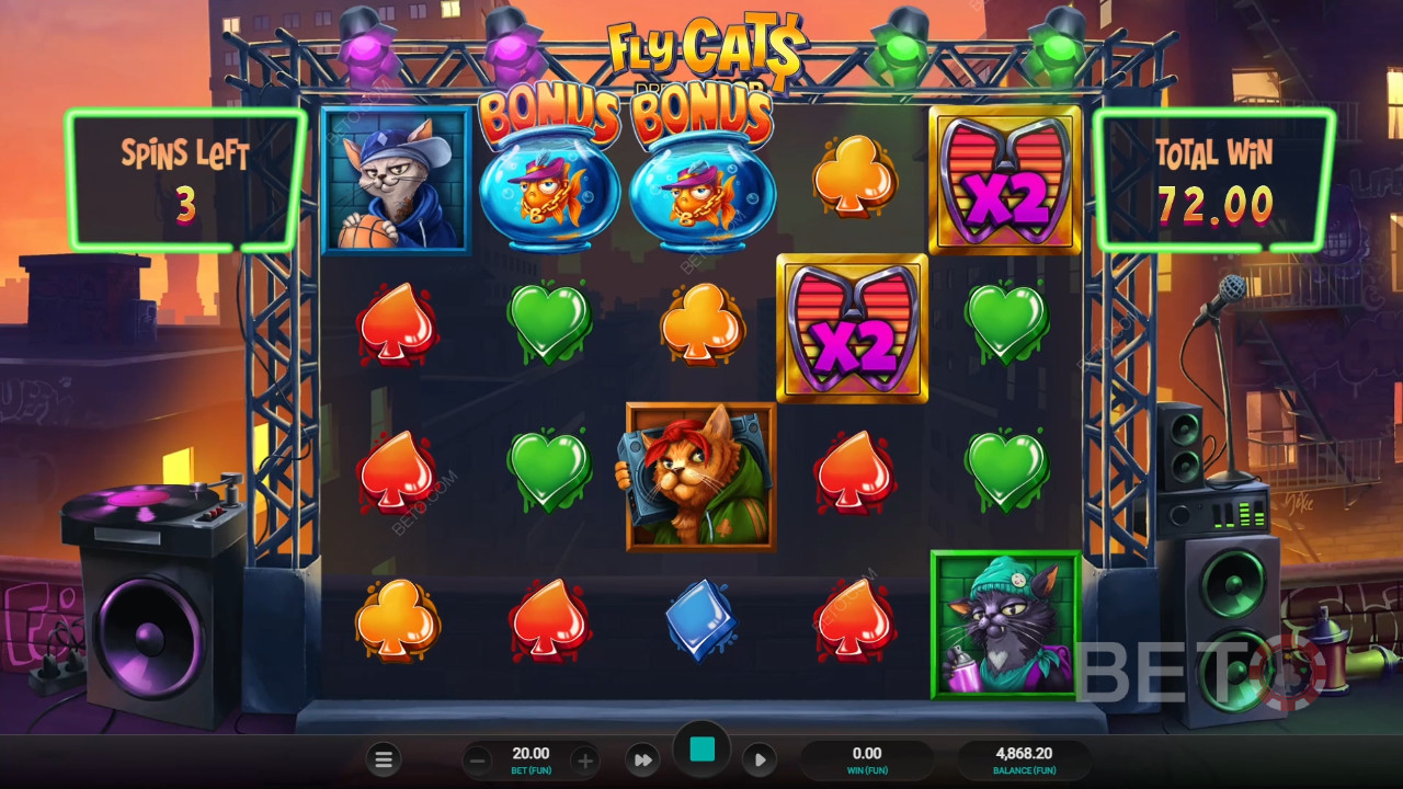 Fly Cats Dream Drop Review by BETO Pokies