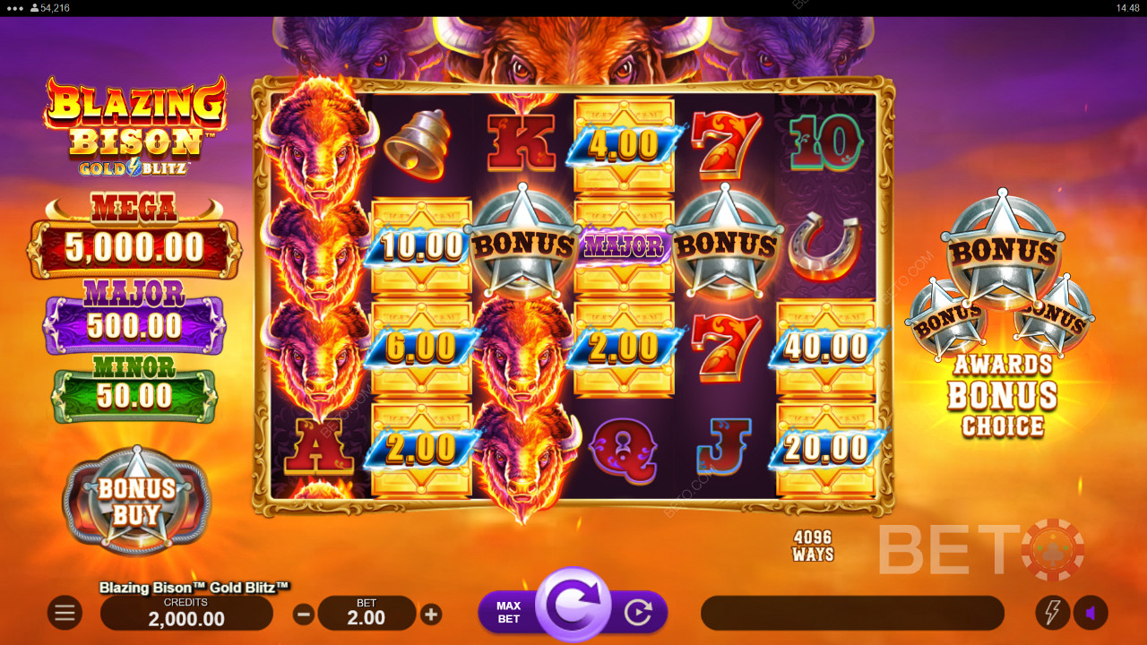 Blazing Bison Gold Blitz Review by BETO Pokies