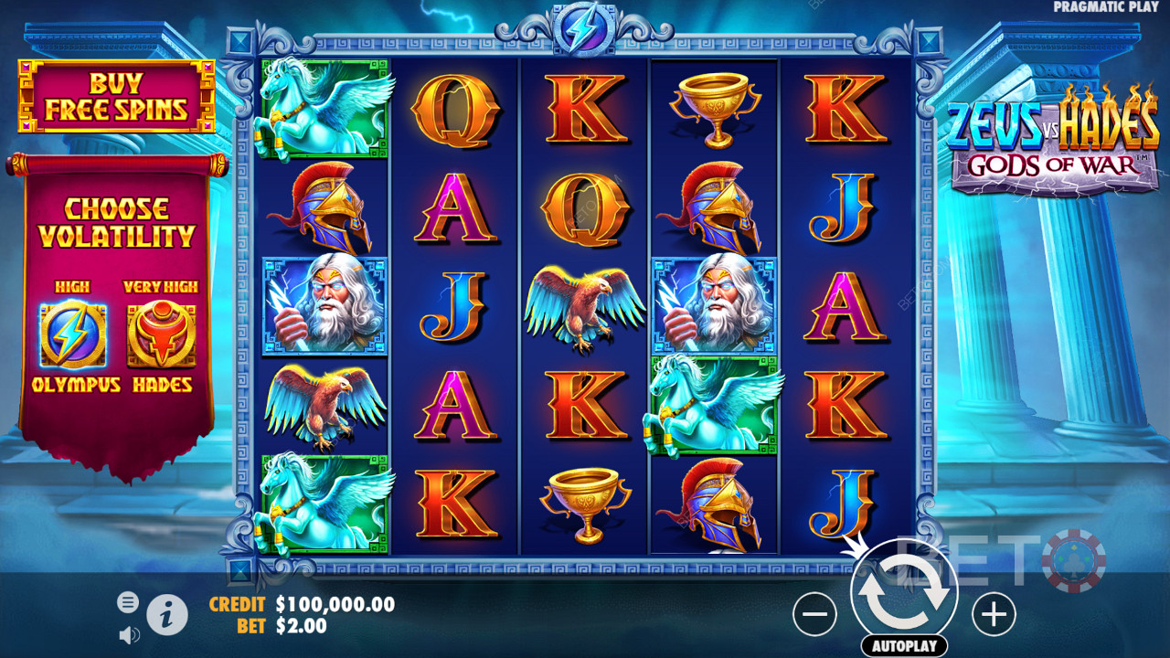 Score a 15,000x Jackpot in Zeus vs Hades - Gods of War Pokie!