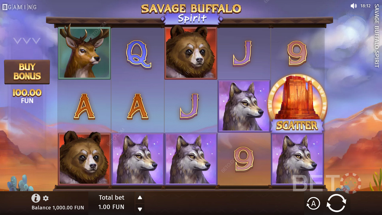 Savage Buffalo Spirit Free Play