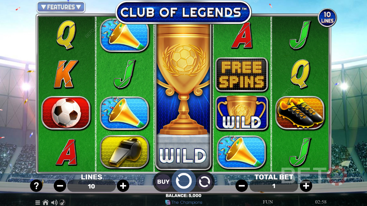 Club of Legends Review by BETO Pokies