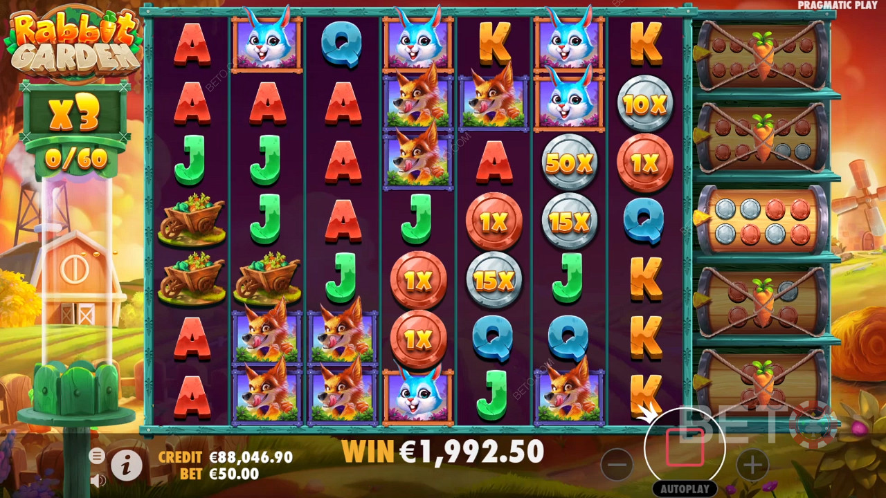 Bonus Coins in the base game boost big payouts