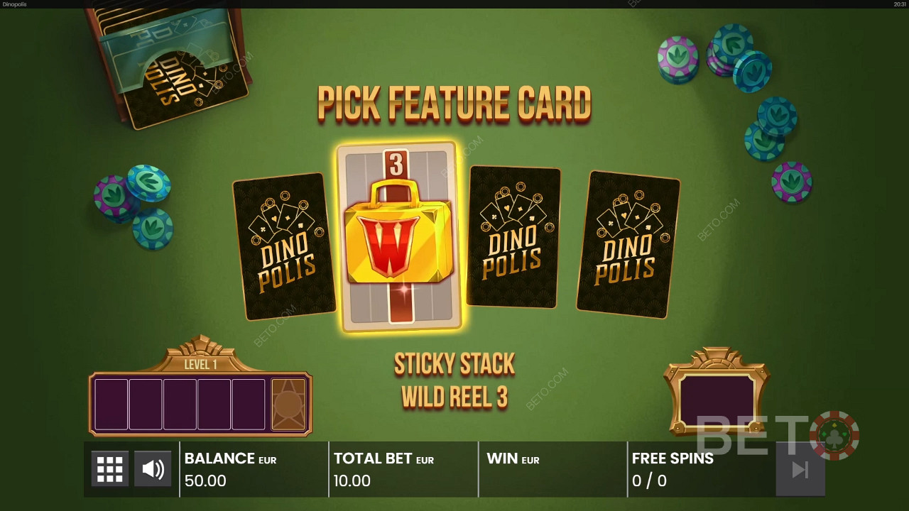 Score big with Sticky Wild bonuses in the Free Spins round