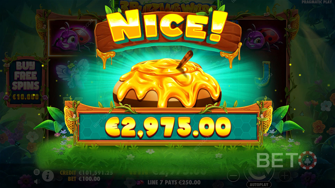 Score 5,000x Your Wager in 3 Buzzing Wilds Pokie Online!