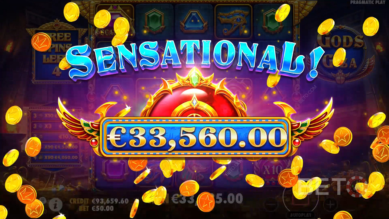 Score 5,000x Your Wager in the Gods of Giza Pokie!
