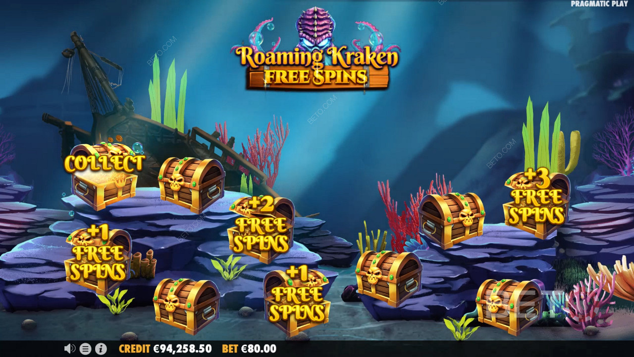 Uncover your Free Spins tally by selecting a few treasure chests