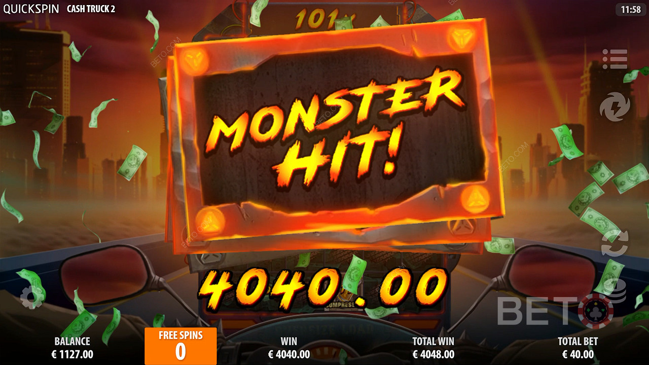 Score 35,000x Your Wager in Cash Truck 2 Pokie Online!