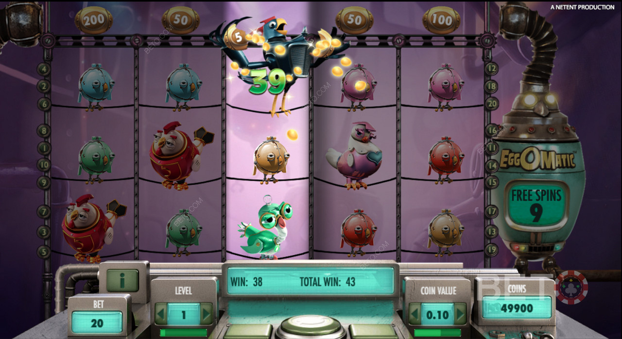 Cracking open a ripper win in this pokie