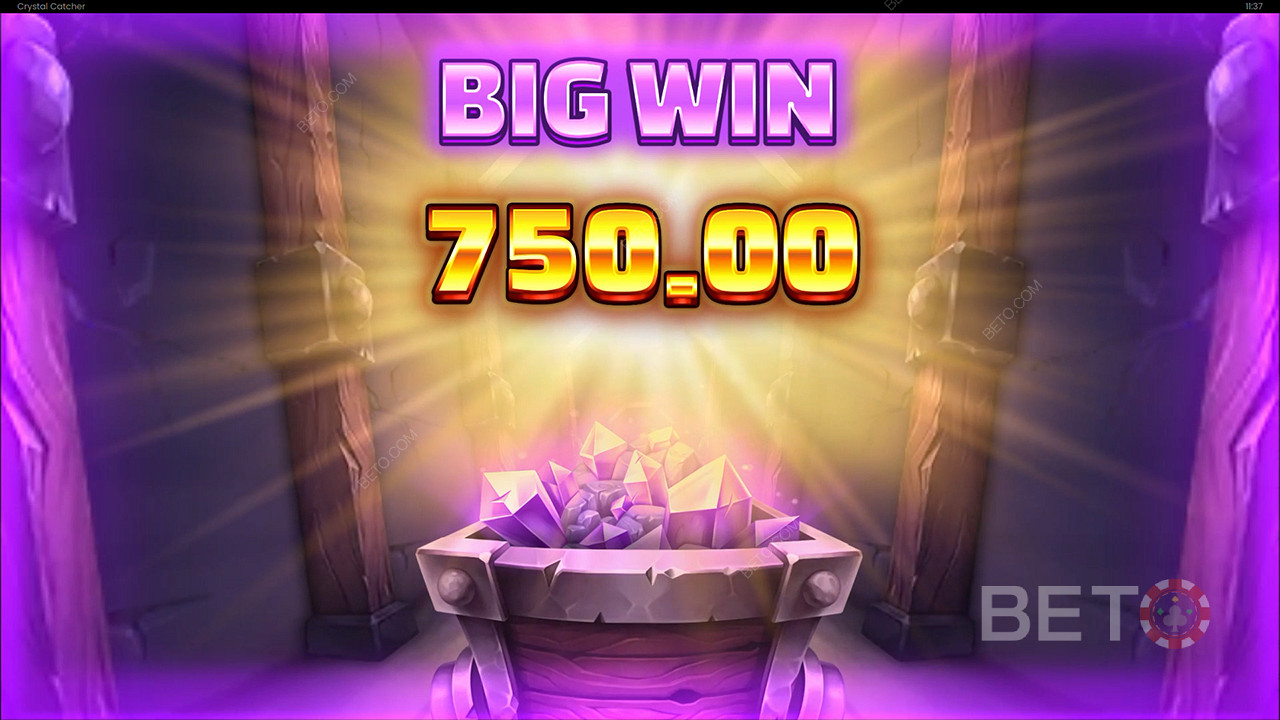 Bag 5,000x Your Wager in the Crystal Catcher Pokie!