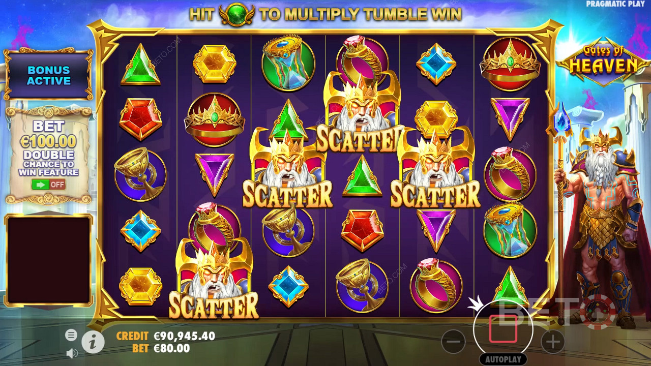 4+ Scatter symbols trigger 15 Free Spins