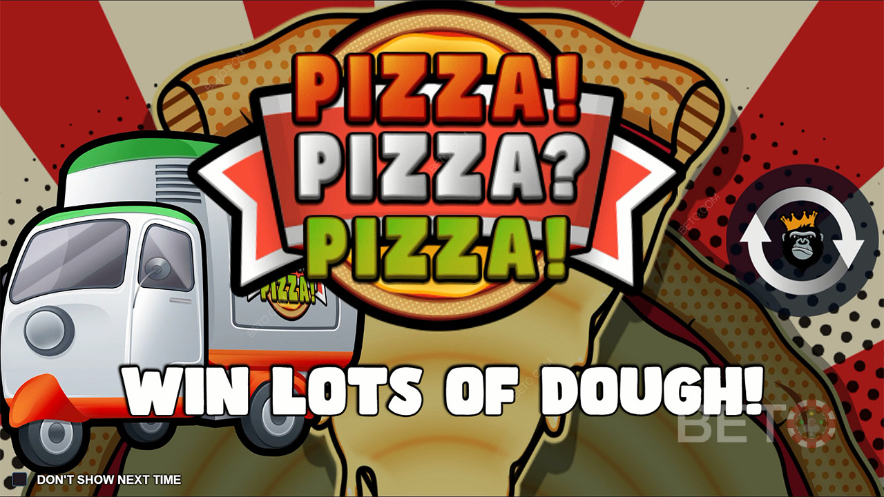 Snag a Top Payout of over 7,000x your wager in Pizza! Pizza? Pizza! pokie