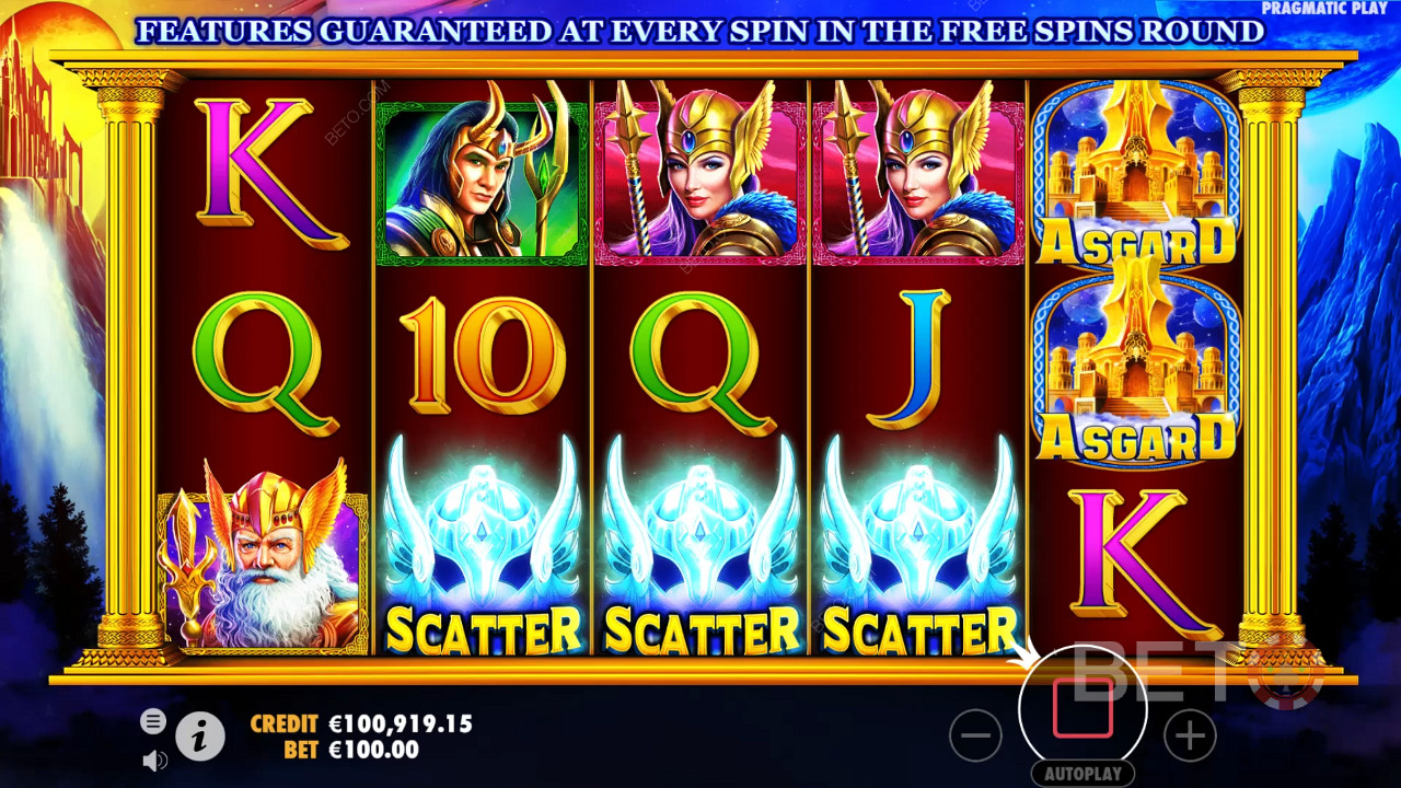 Score 3 Scatters on centre reels to kick off the Free Spins bonus