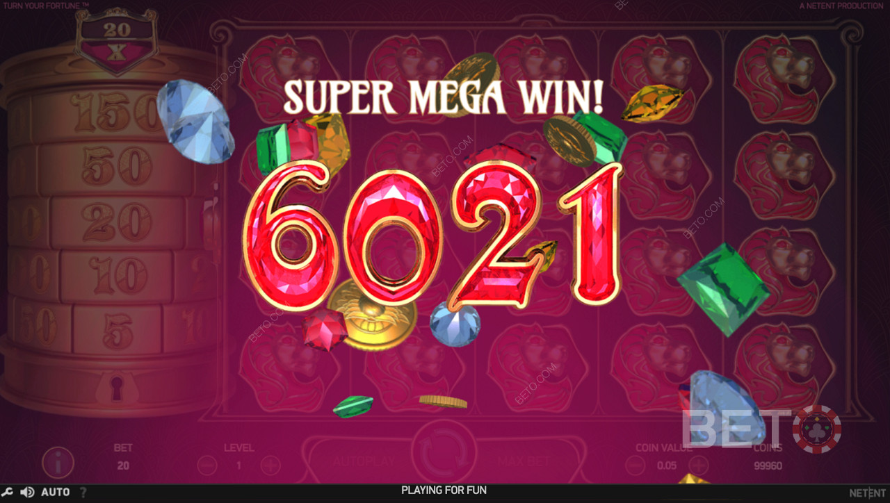 Scoring the Mega Jackpot in Turn Your Fortune