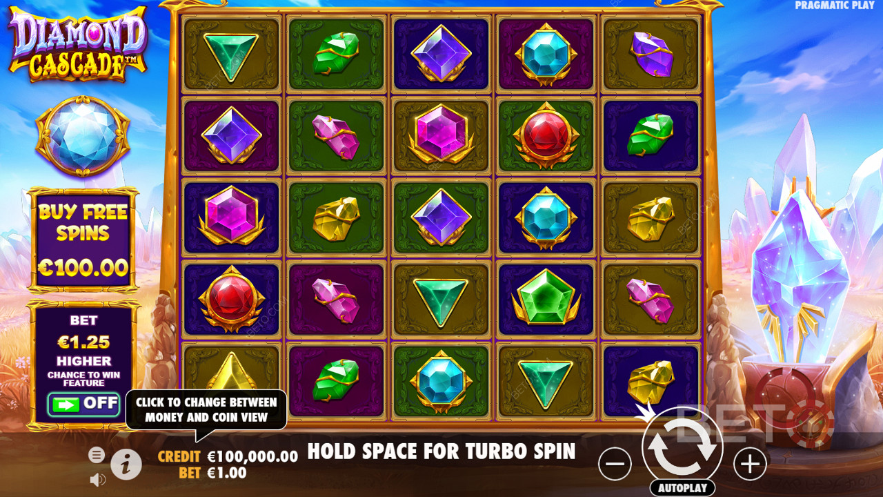 Spin Diamond Cascade by Pragmatic Play