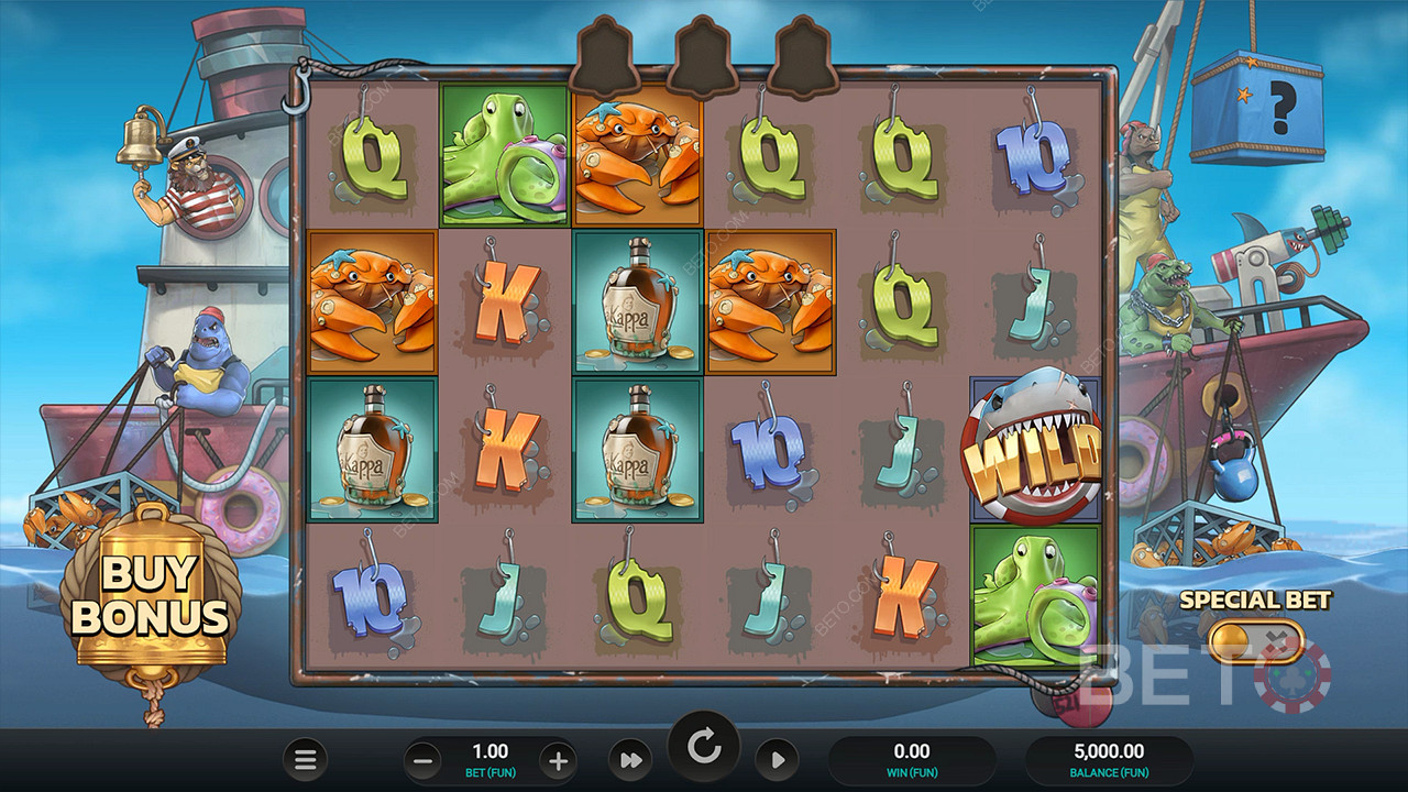 Activate the Special Wager to boost your odds of scoring Free Spins in Net Gains pokie