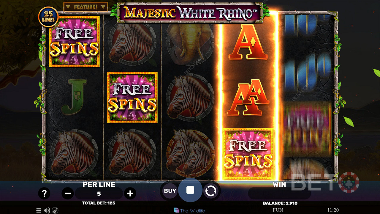 Majestic White Rhino Free Play