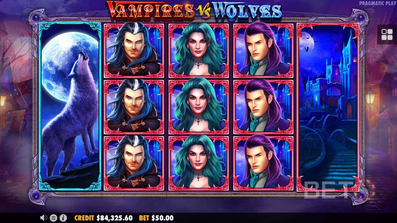 Expanding Wilds in Vampires vs Wolves
