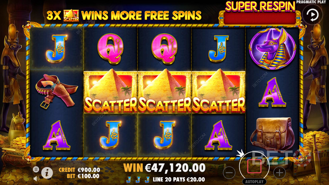 John Hunter and the Tomb of the Scarab Queen: Scatter Symbols for Massive Wins