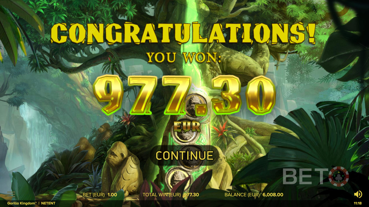 Scoring a ripper payout on the reels of Gorilla Kingdom