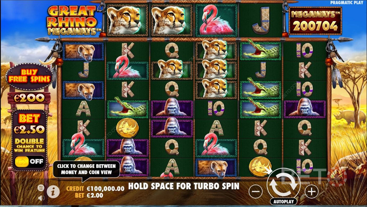 Great Rhino Megaways Pokie Online