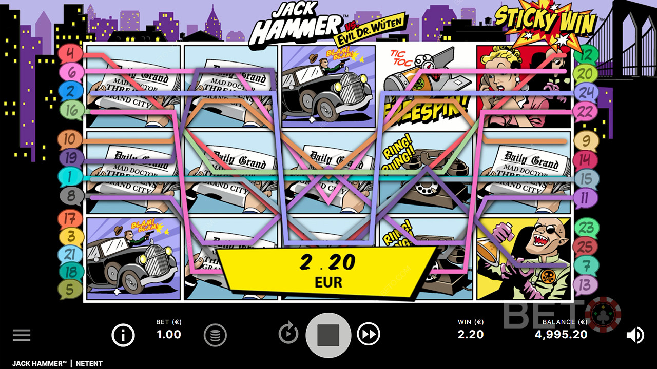 Sticky Win feature lets you boost your prize for a ripper payout