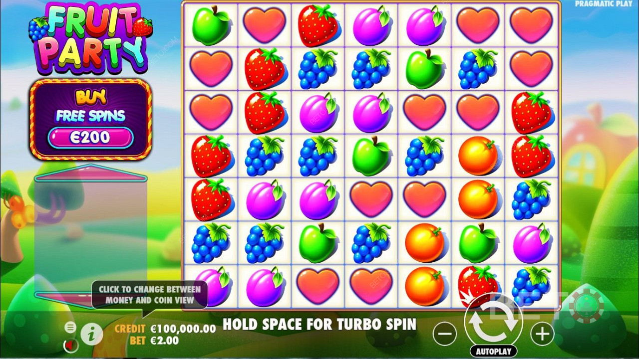 Ripper Grid Setup in Fruit Party