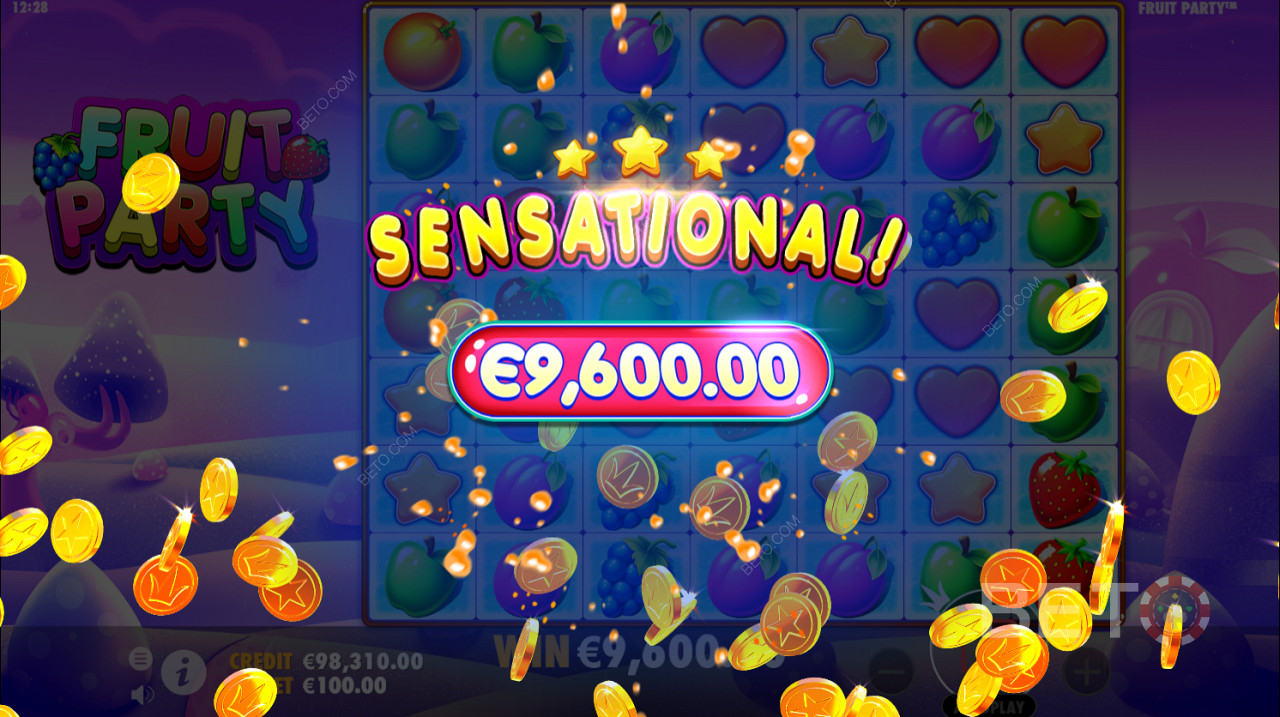 Scoring a ripper win on Fruit Party