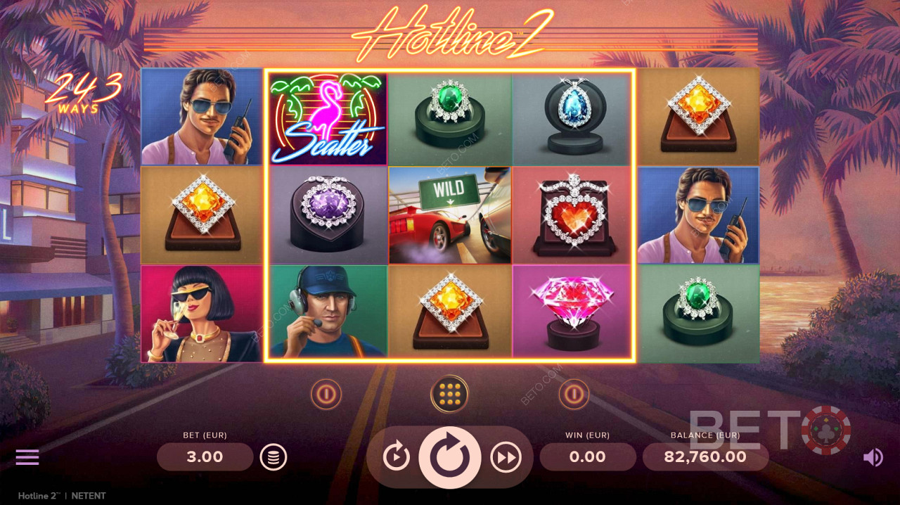 Cruise the neon streets with catchy tunes