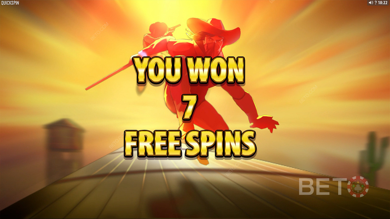 Score 7 Free Spins by landing a Wild and Bonus symbol on the reels