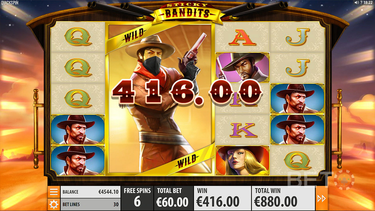 Huge Wild symbols boost payouts in this ripper pokie