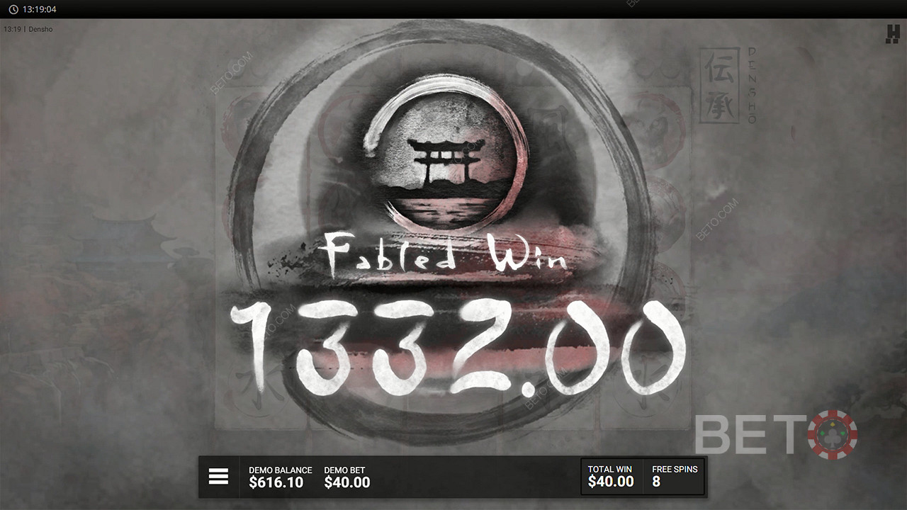 Score 10,000x Your Wager on Densho Pokie Game!