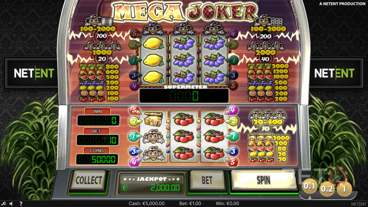 Hit the jackpot with Mega Joker: 2,000x your wager awaits!