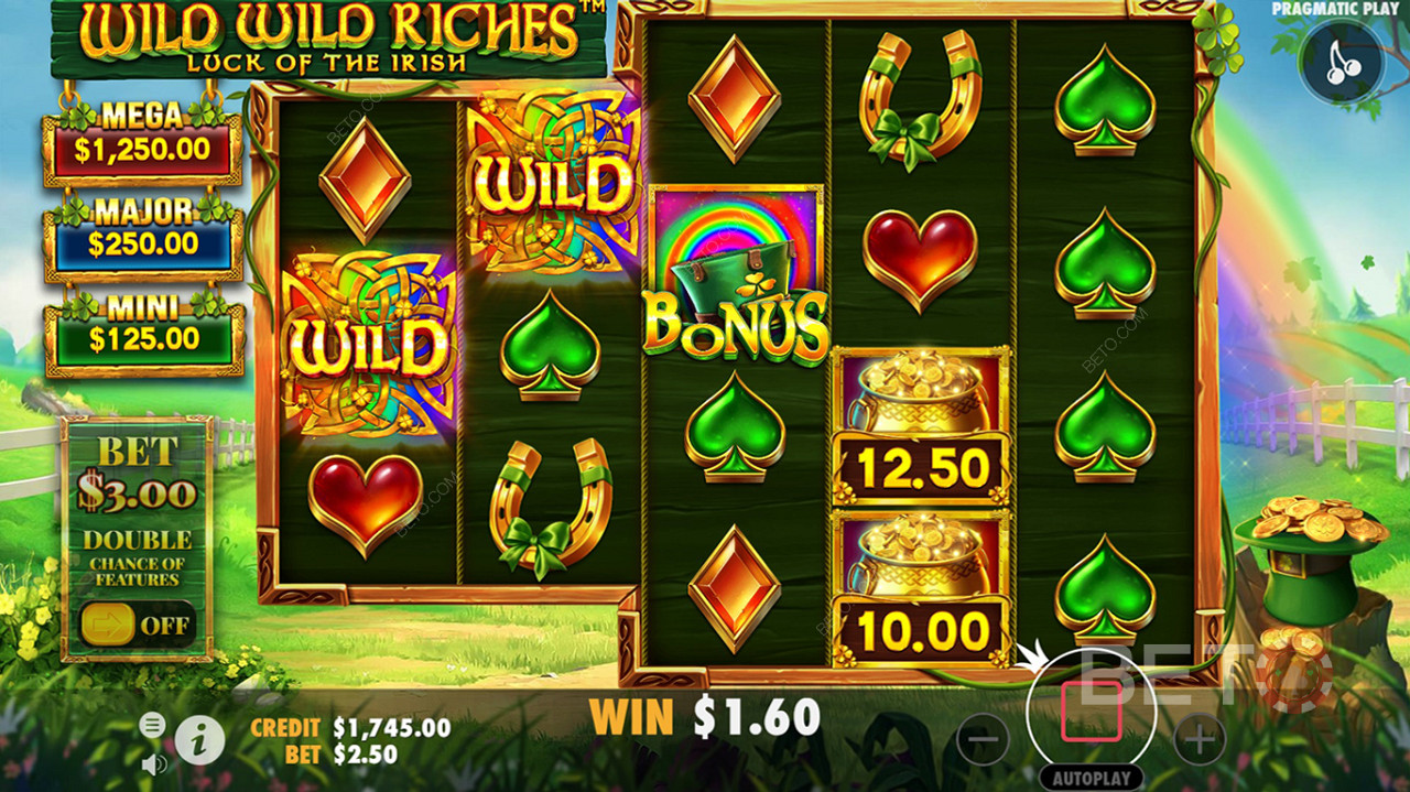 More wild spins means more chances to snag the bonus riches
