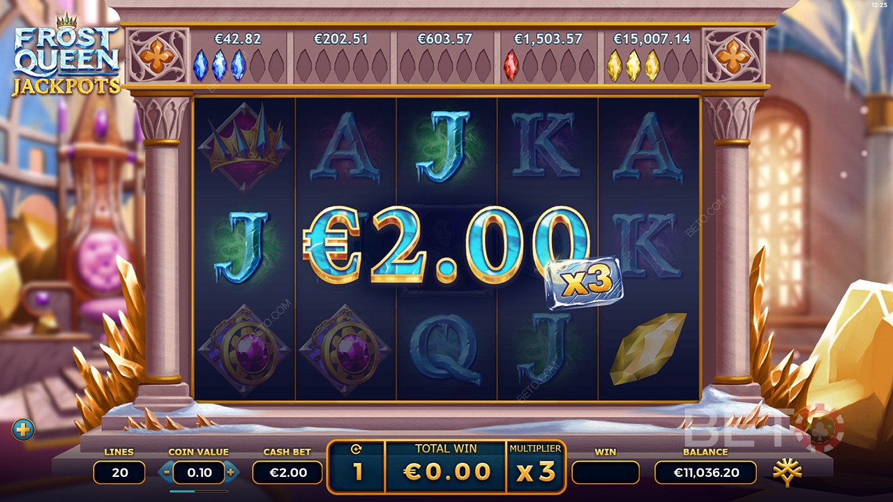 Frosty Ripper Bonus Rounds in Frost Queen Jackpots
