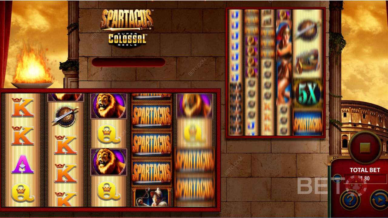 Spartacus Super Colossal Reels Pokie Game