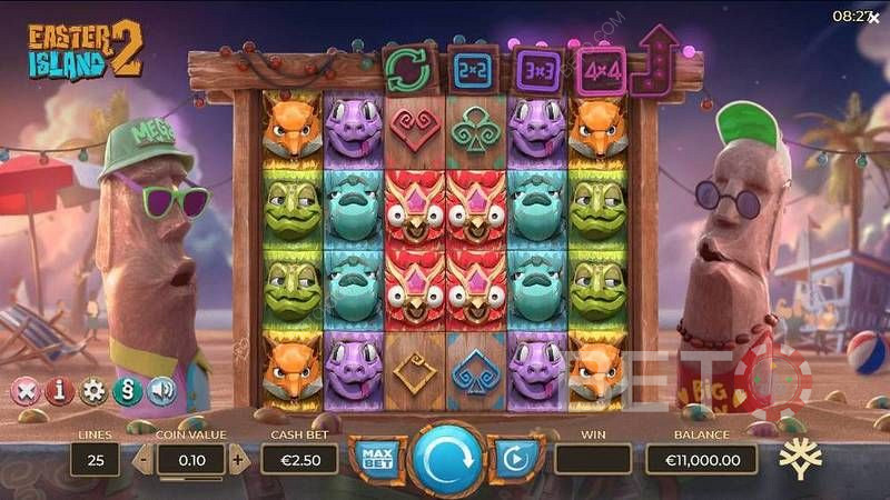 2 Ripper Moai Crooning While Eyeing Off Pokies