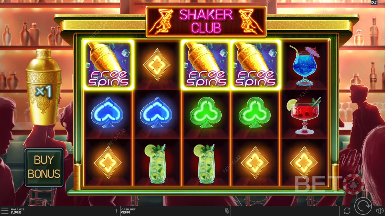 Shaker Club Review by BETO Pokies