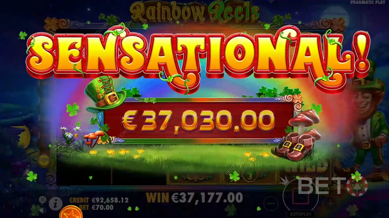 Crack 5,000x Your Wager on Rainbow Reels Pokie Online!