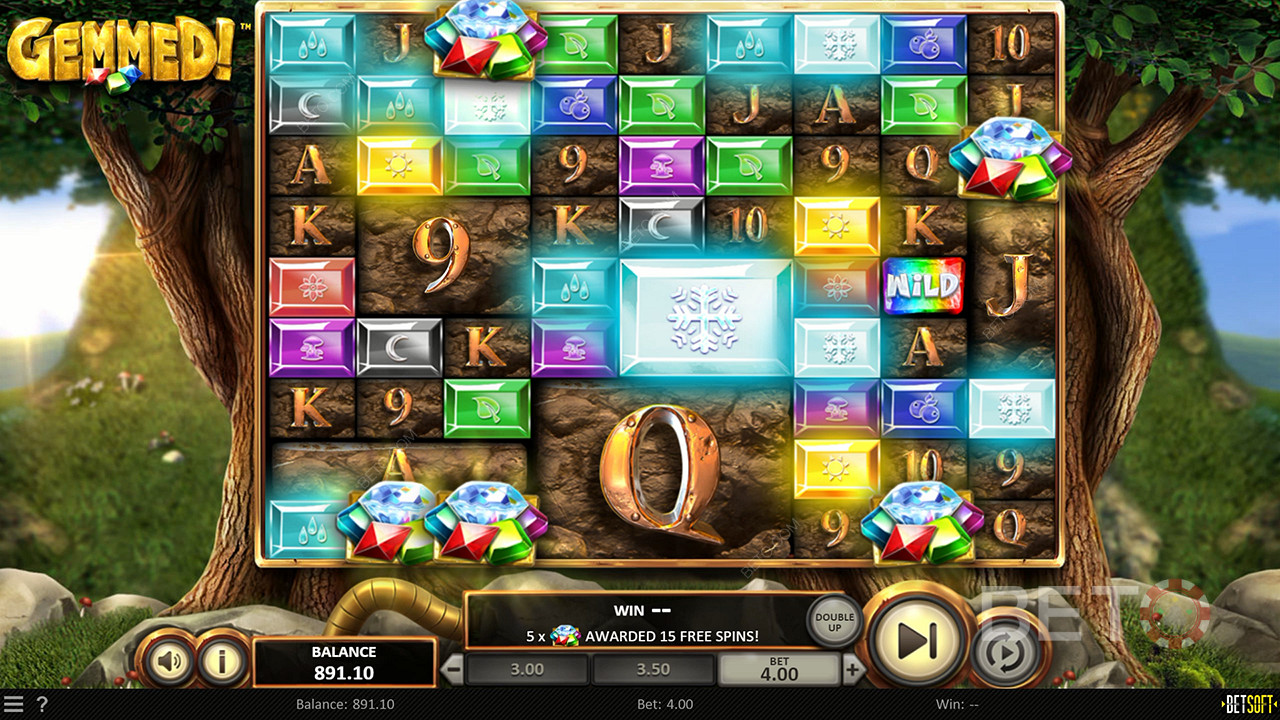 Score Big on the Gemmed! Pokie Machine!