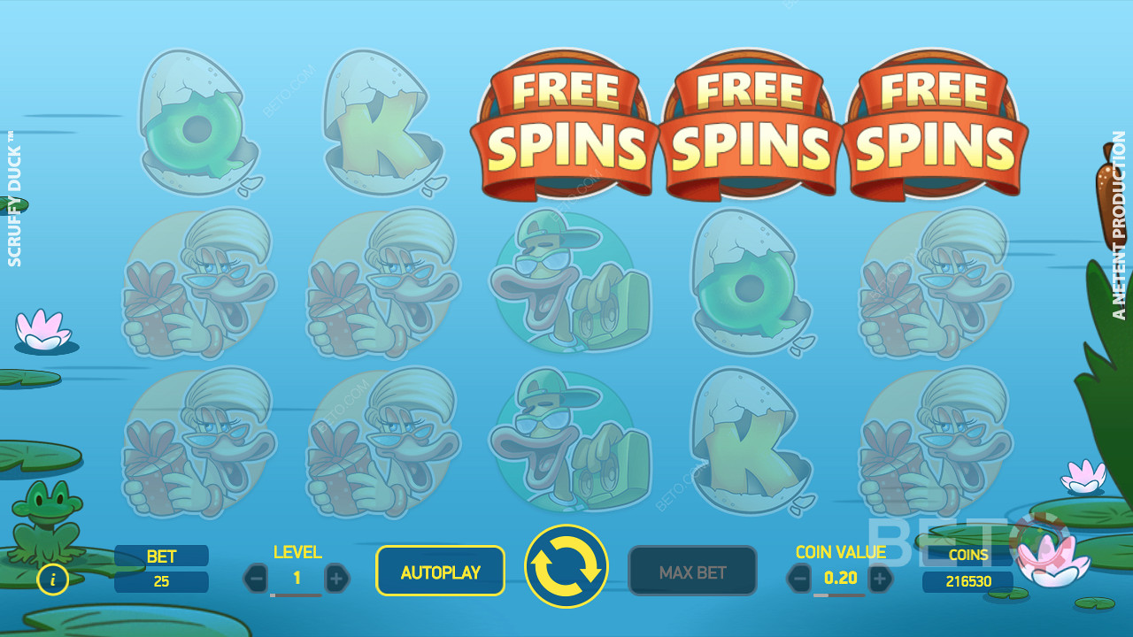 Keep an eye out for free spins and grab 
